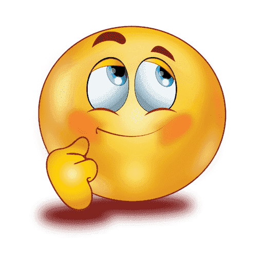 Think Emoji Clipart Hd PNG, Thinking And Thinking Emoji, Thinking, Idea,  Emoticons PNG Image For Free Download