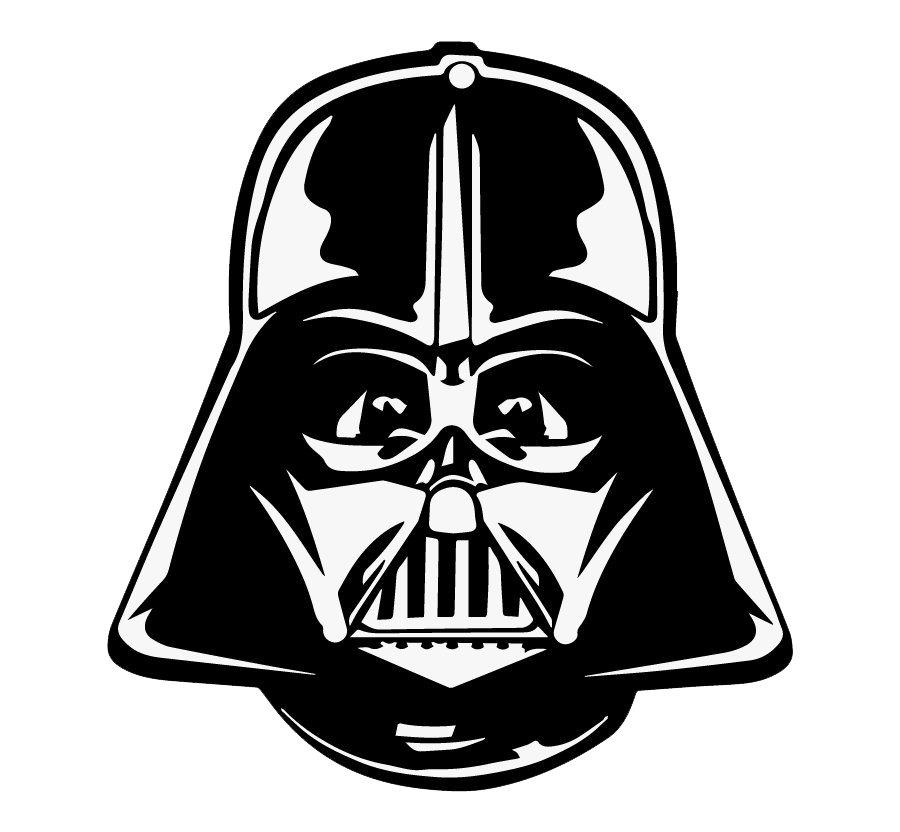 darth vader helmet vector