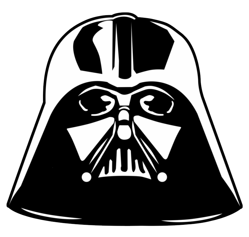 darth vader helmet vector