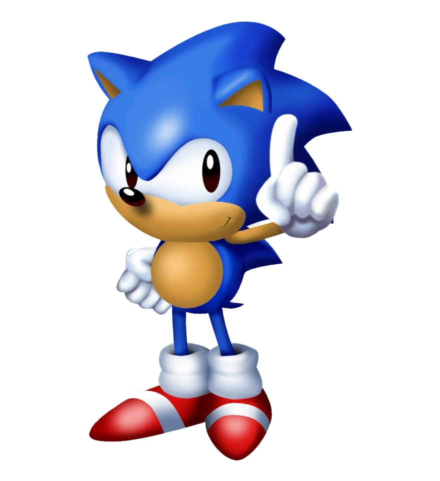 Sonic the Hedgehog transparent image download, size: 1961x2311px