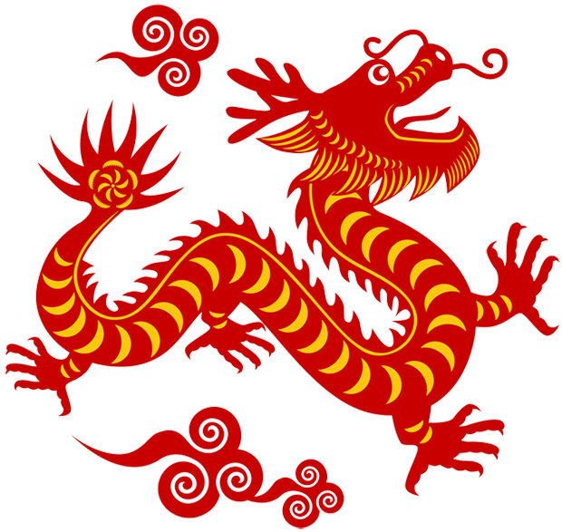 red chinese dragon png