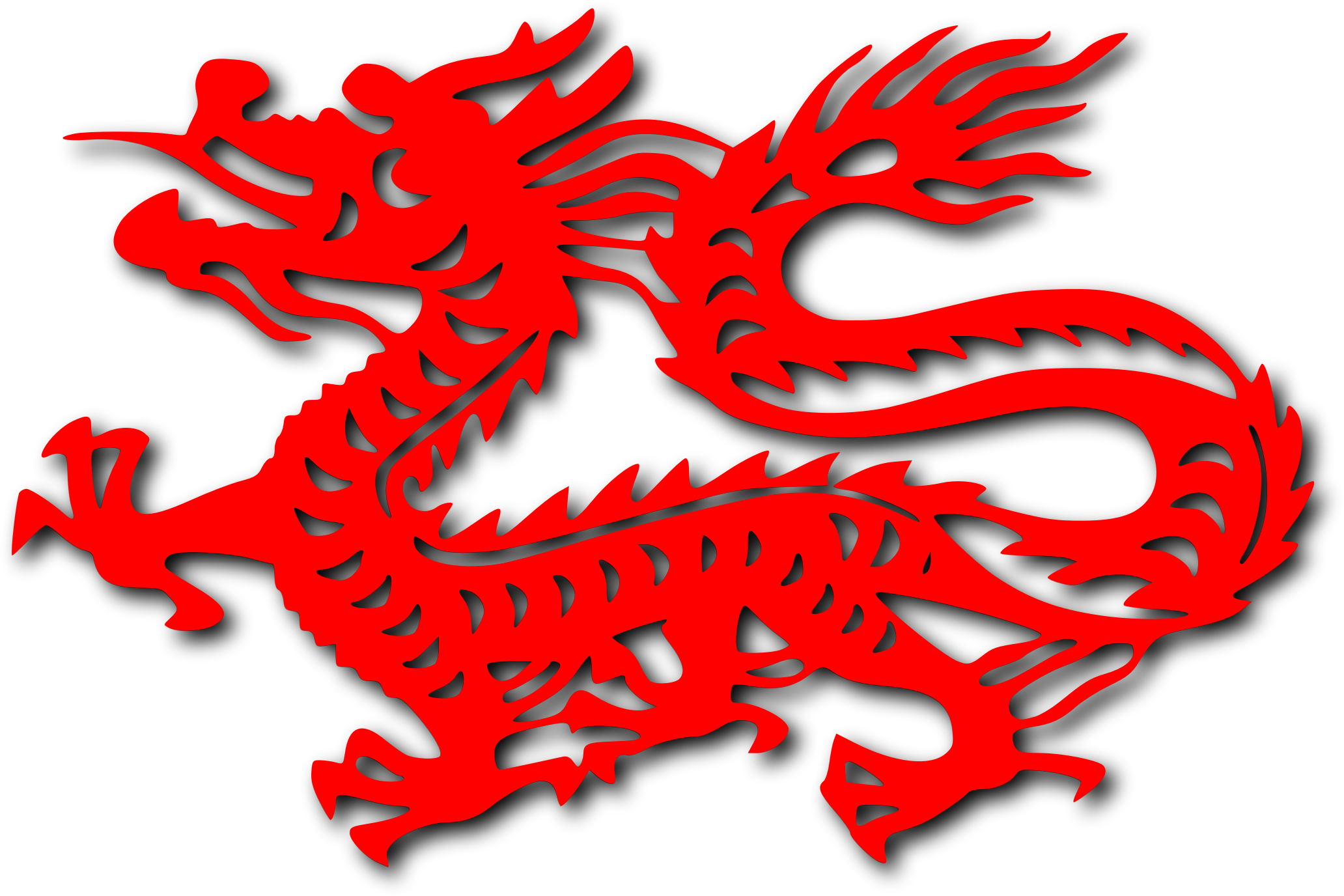 red chinese dragon png