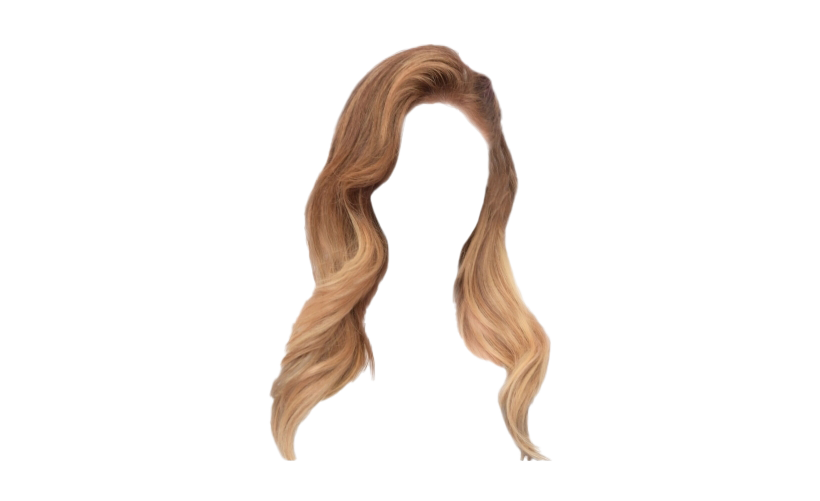 long golden hair clipart