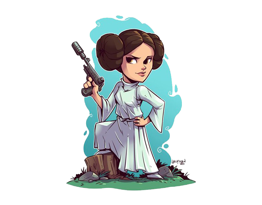 princess leia clipart