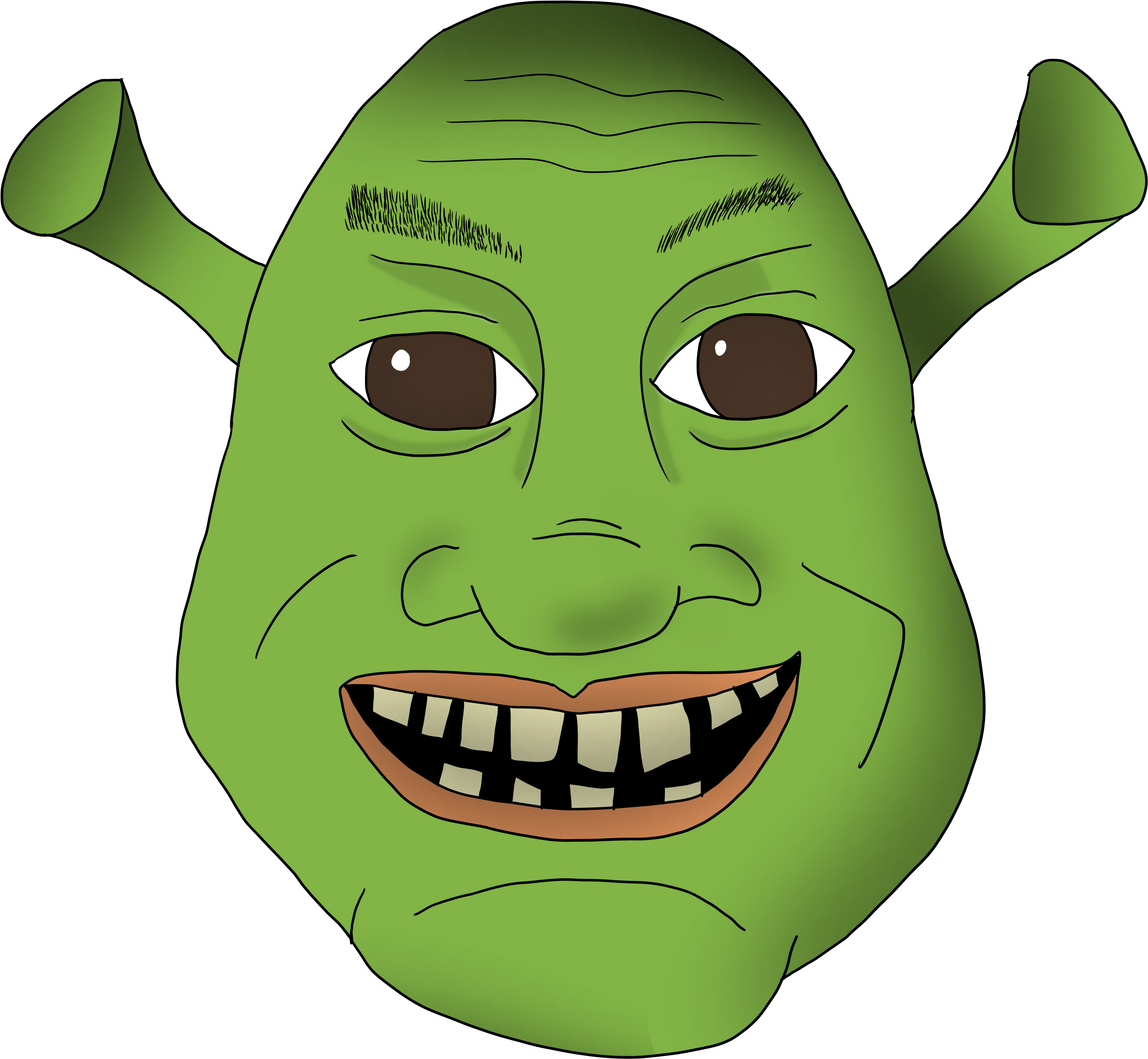 Shrek Meme PNG Transparent