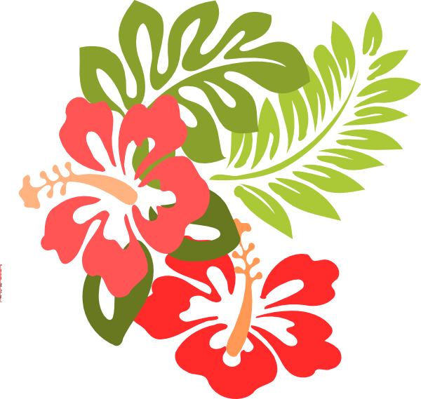 luau flower background