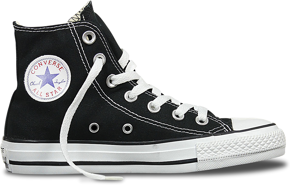 Download Converse Black Shoes Free Clipart HD HQ PNG Image