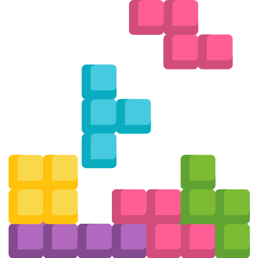 Tetris Puzzle Blocks Game Colored Icon In Powerpoint Pptx Png And Editable  Eps Format
