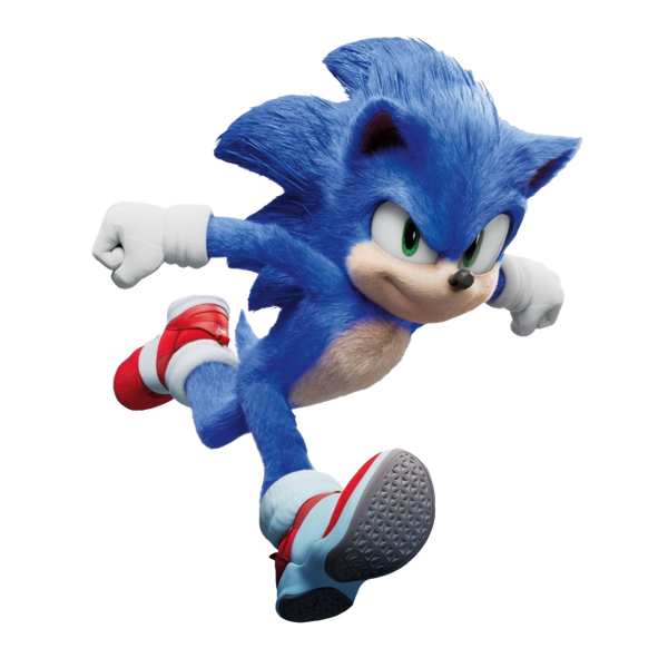 Sonic the Hedgehog transparent image download, size: 1372x1568px