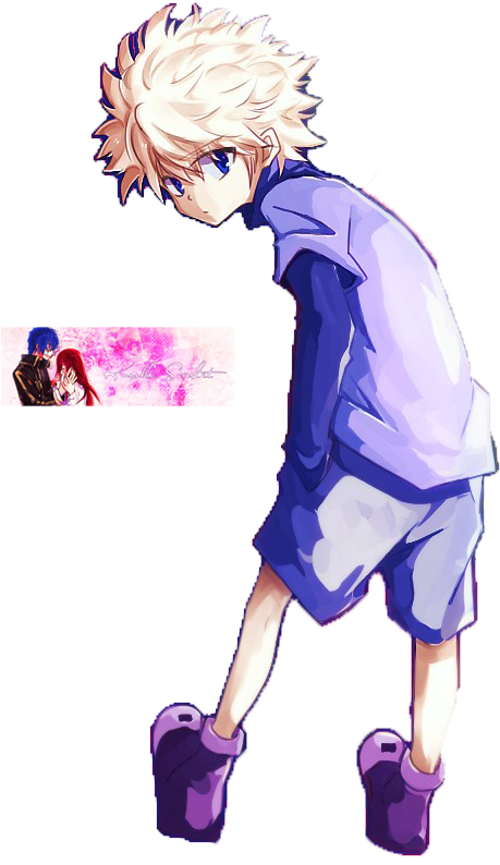 Cute Killua Hxh Killugon Freetoedit - Hunter X Hunter Killua X Reader PNG  Image With Transparent Background png - Free PNG Images