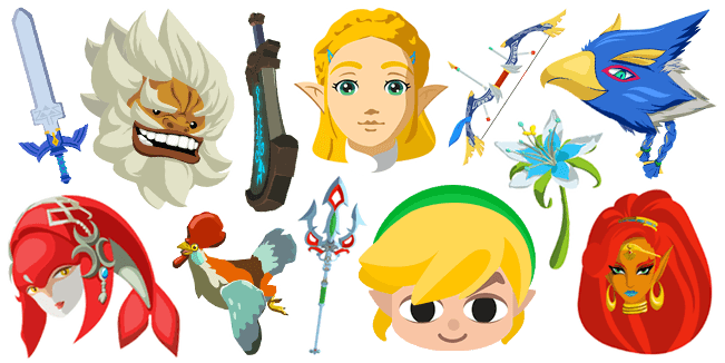 Download hd Legend Of Zelda Breath Of The Wild Logo Png Clipart