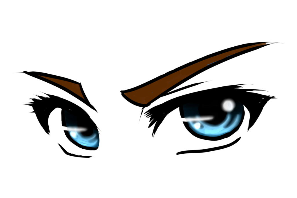 Anime Eyes White Background Clipart , Png Download - Anime Eyes