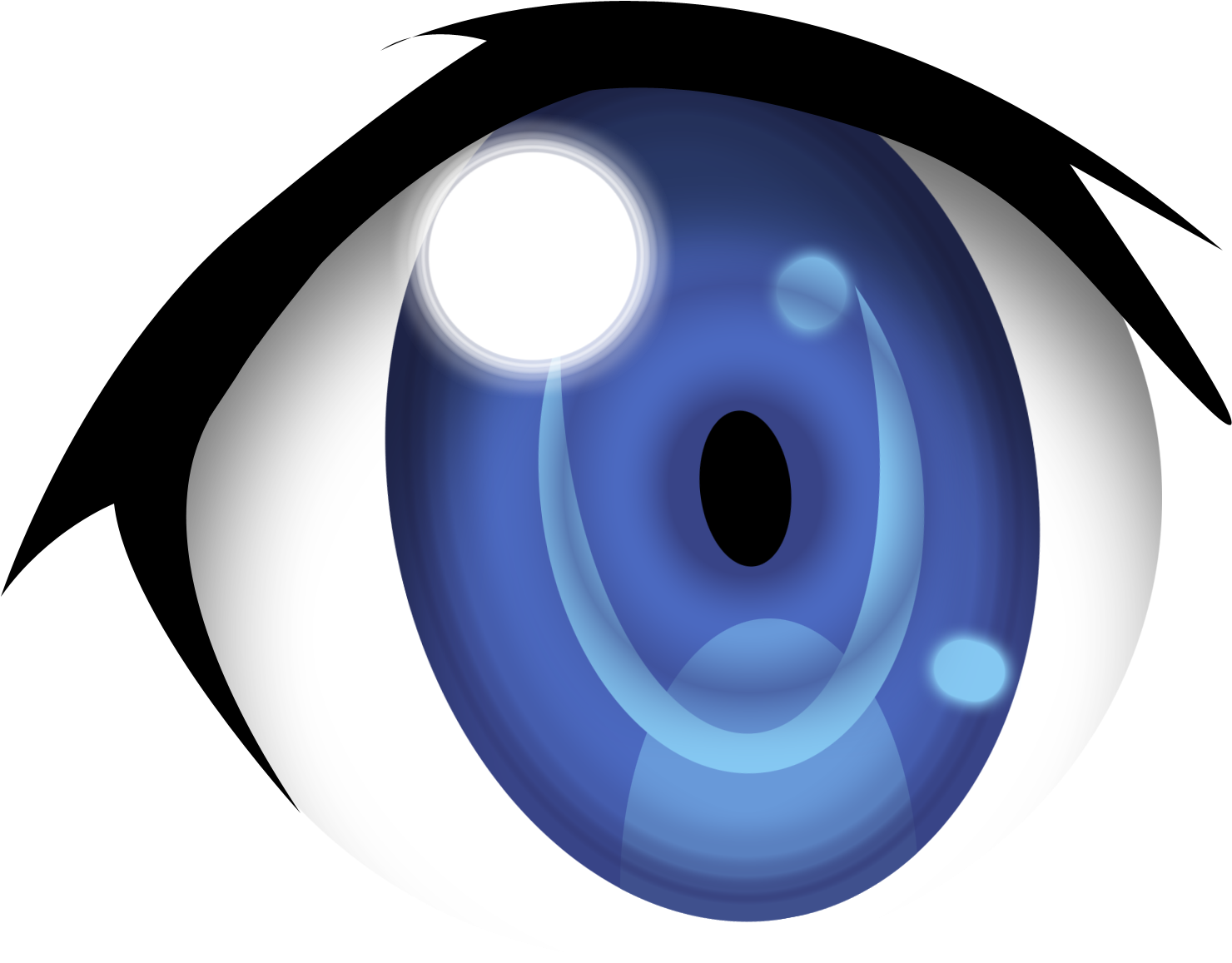 Blue Purple Anime Eyes PNG Free Download And Clipart Image For