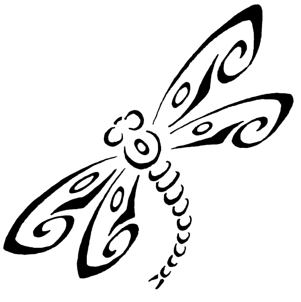 dragonfly tribal designs