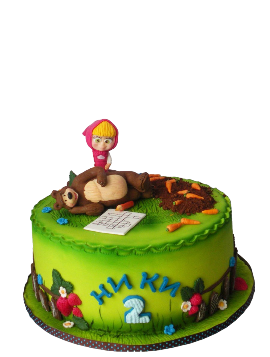 Download And Cake The Masha Bear HQ PNG Image | FreePNGImg