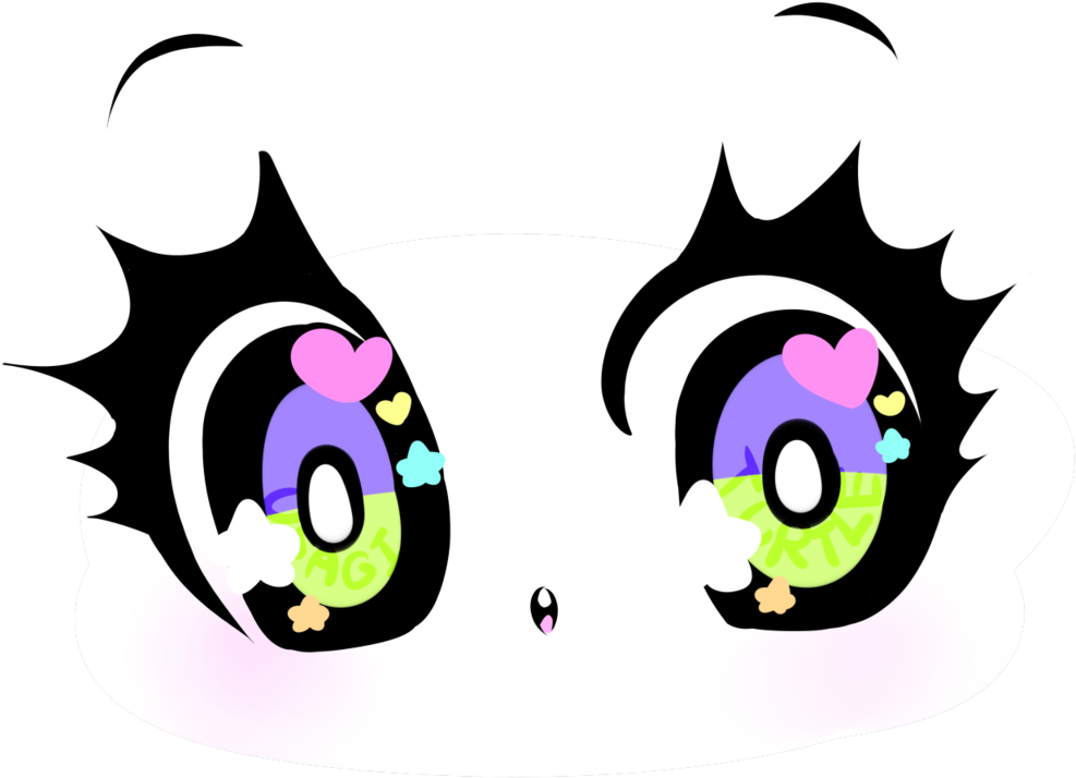 Anime Cute Eyes PNG Transparent SVG Vector