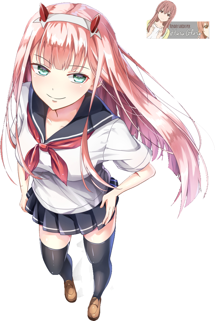 Download Girl Anime Zero Two PNG File HD HQ PNG Image