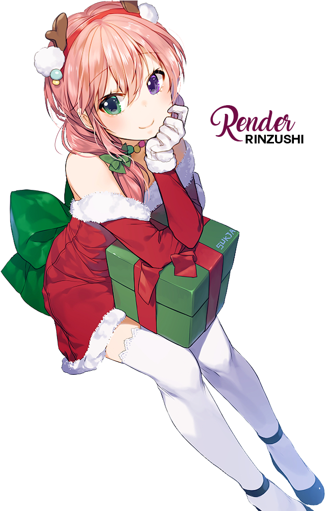 Anime Girl Merry Christmas , Png Download - Christmas Anime Wallpaper  Phone, Transparent Png - 500x767(#3384196)