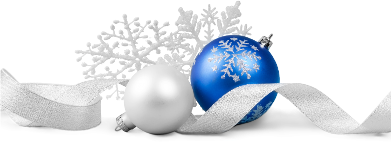 Blue Christmas Ornaments Png