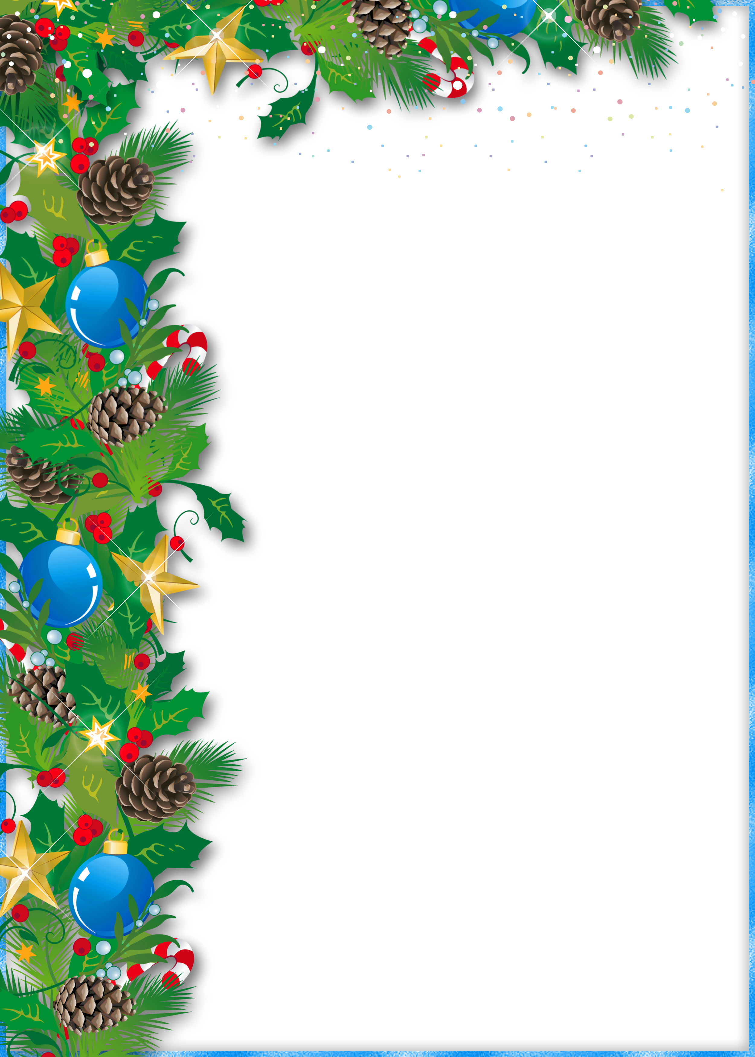 christmas ornaments border clip art