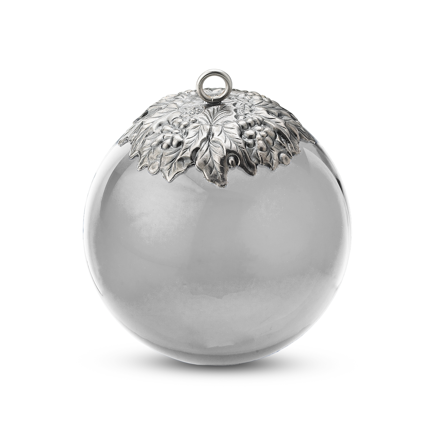 silver christmas ornament png