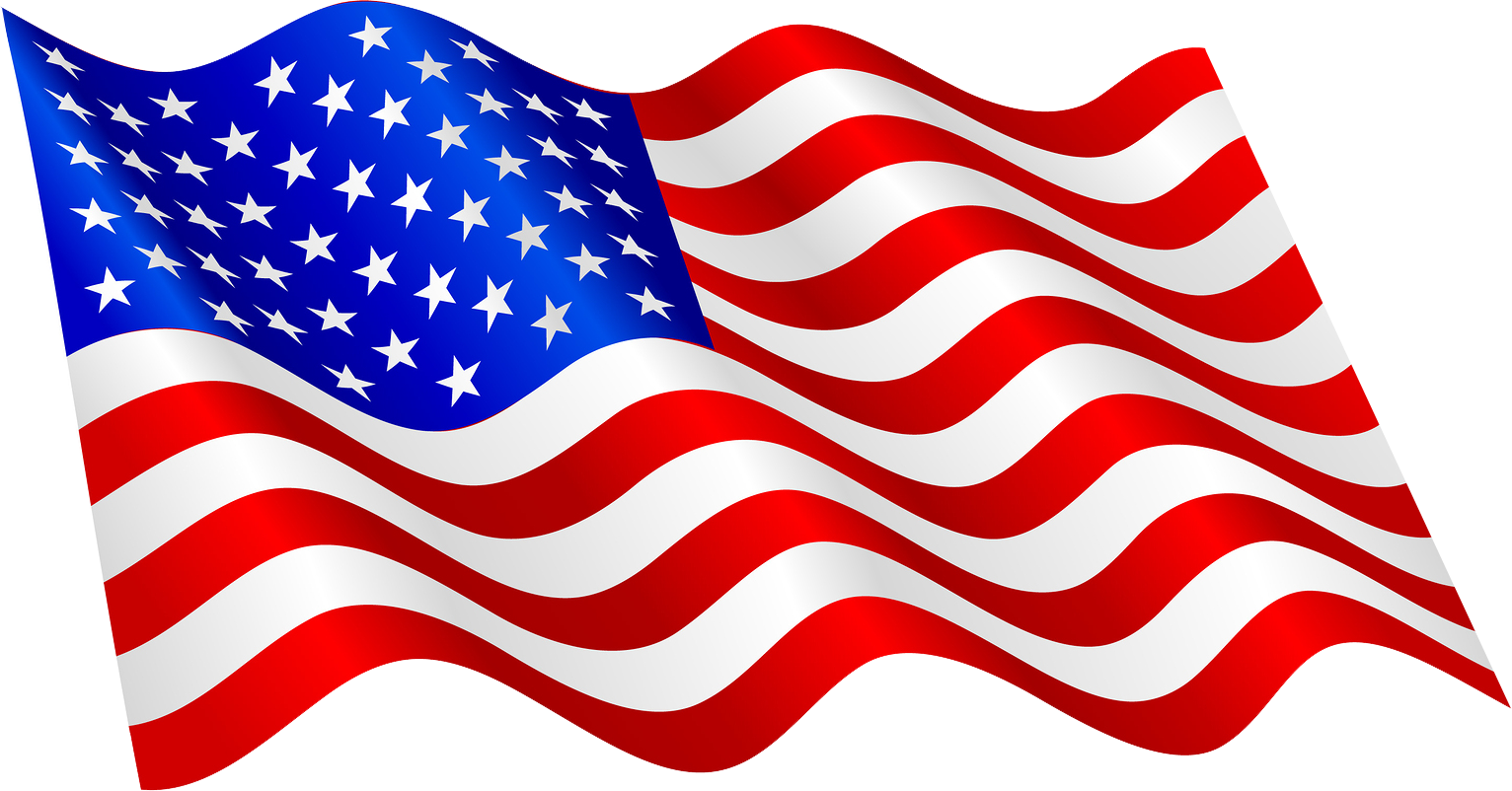 american flag transparent background