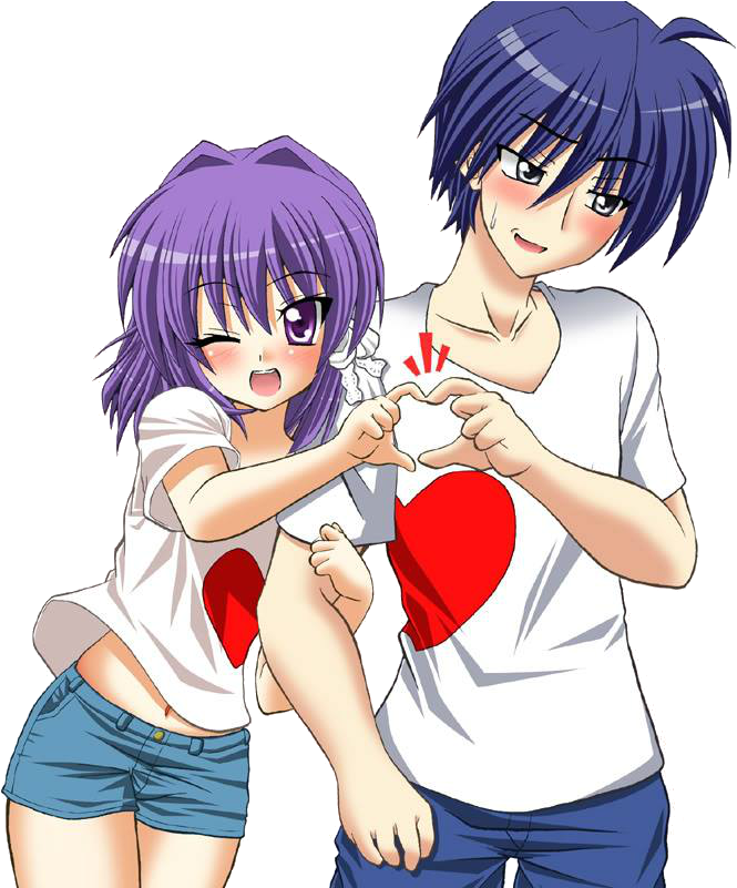 Download Cute Couple Pic Anime Download Free Image HQ PNG Image | FreePNGImg