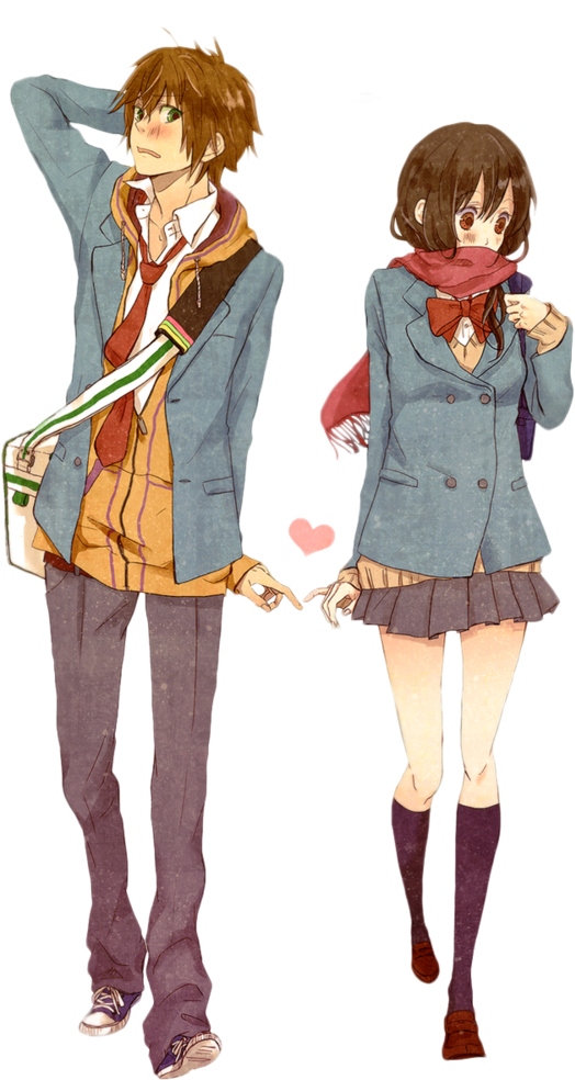 Download Cute Couple Anime Free Clipart HQ HQ PNG Image in