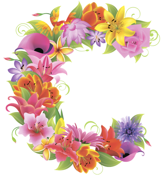 Alphabet Floral PNG Transparent Images Free Download