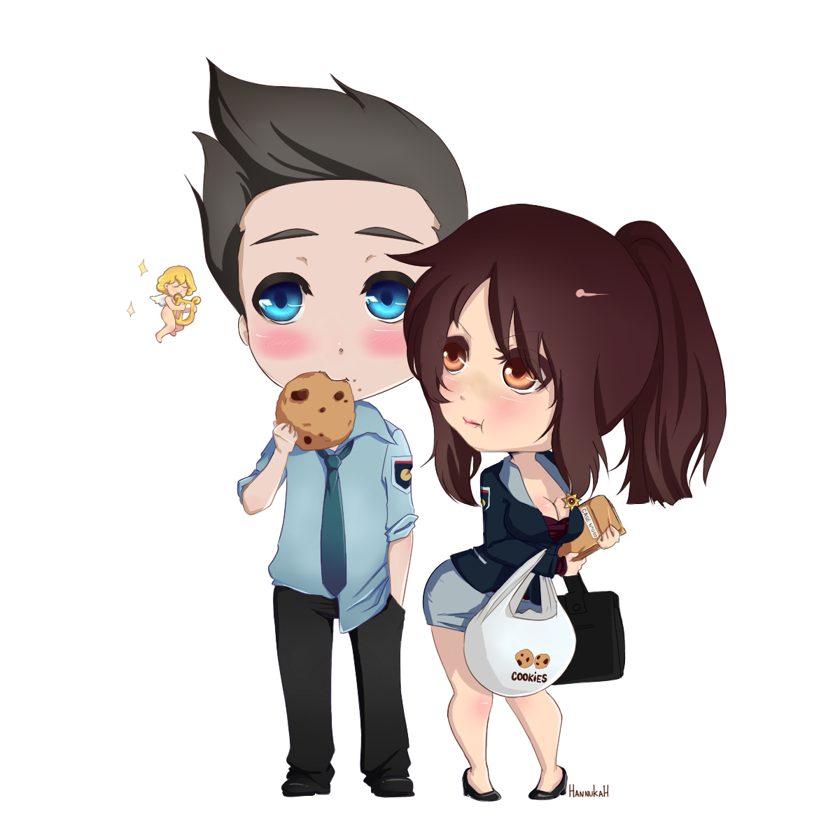 anime chibi couple base