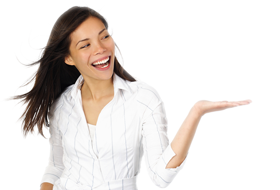 happy lady clipart