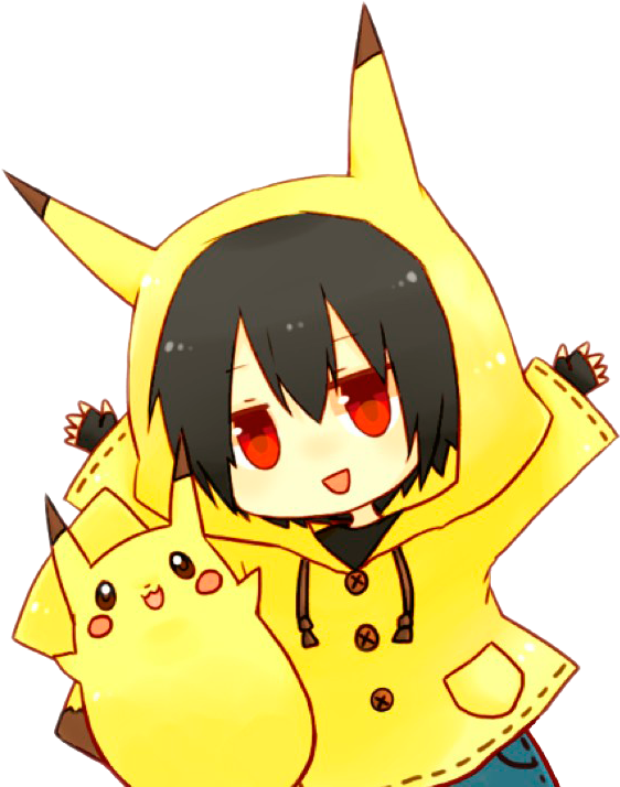 chibi anime boy with hoodie
