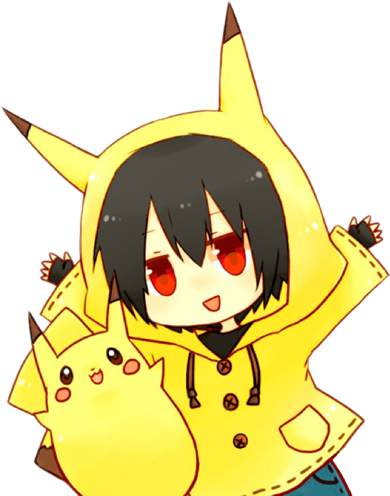 boy chibi with hoodie