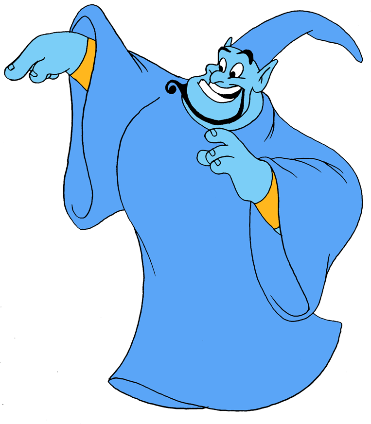 genie blue animated cartoon childish png download - 4096*4096