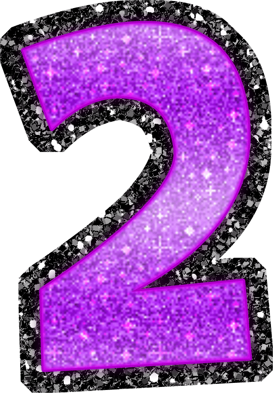 number 2 clipart purple