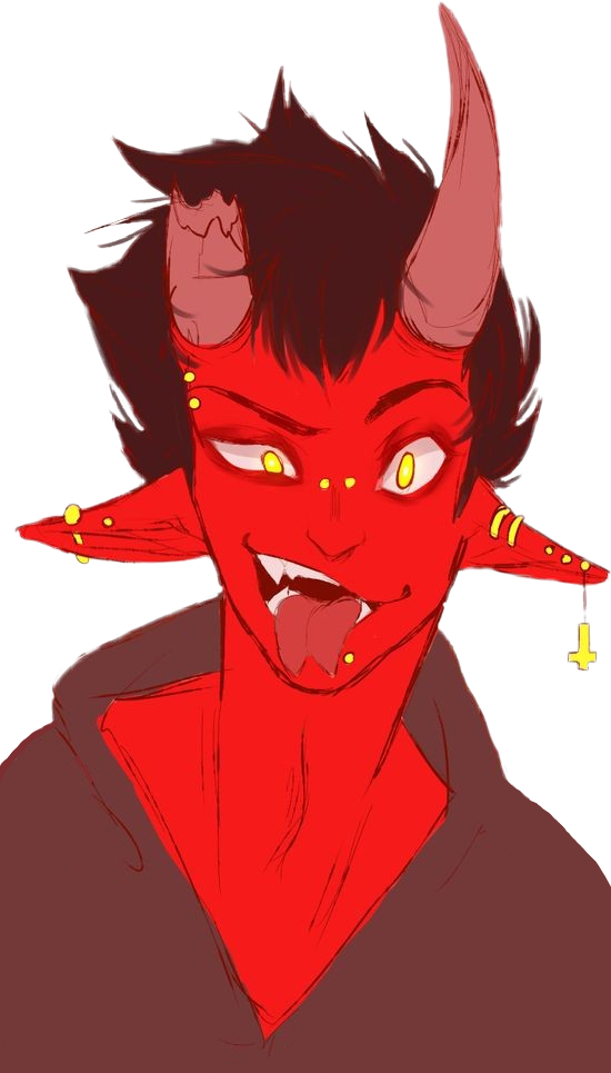 demon anime boy with horns