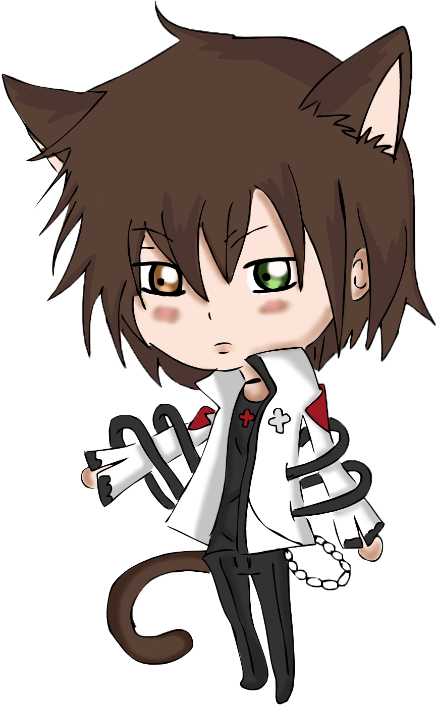 chibi anime boy with hoodie