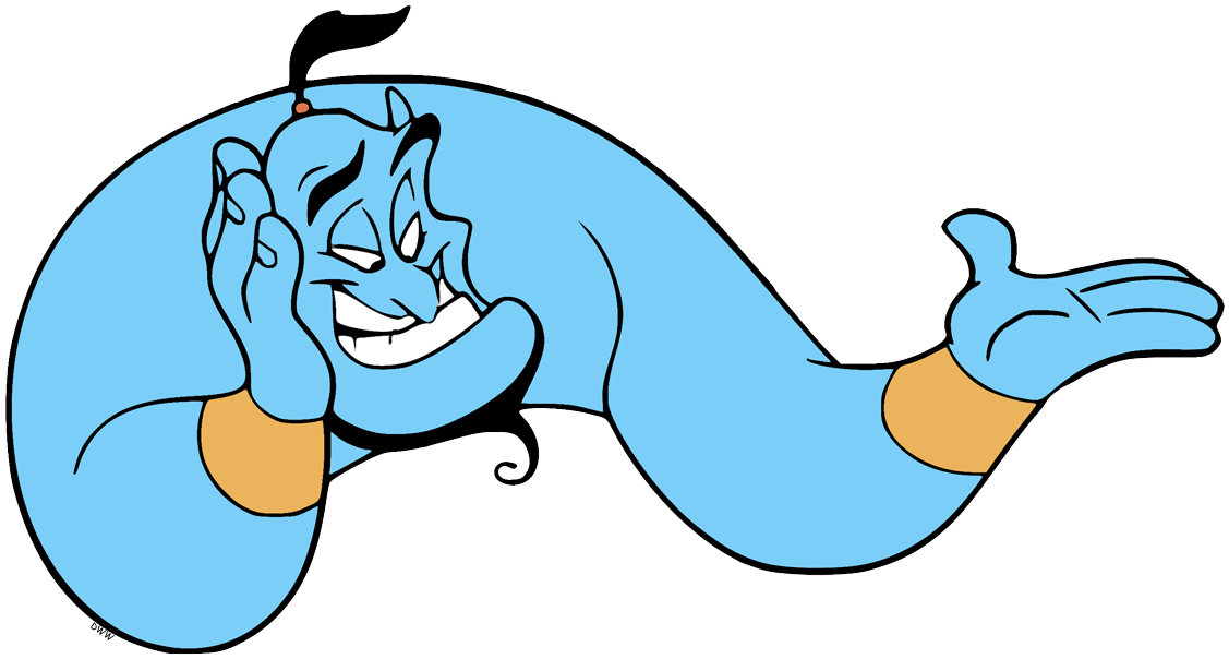 genie blue animated cartoon childish png download - 4096*4096