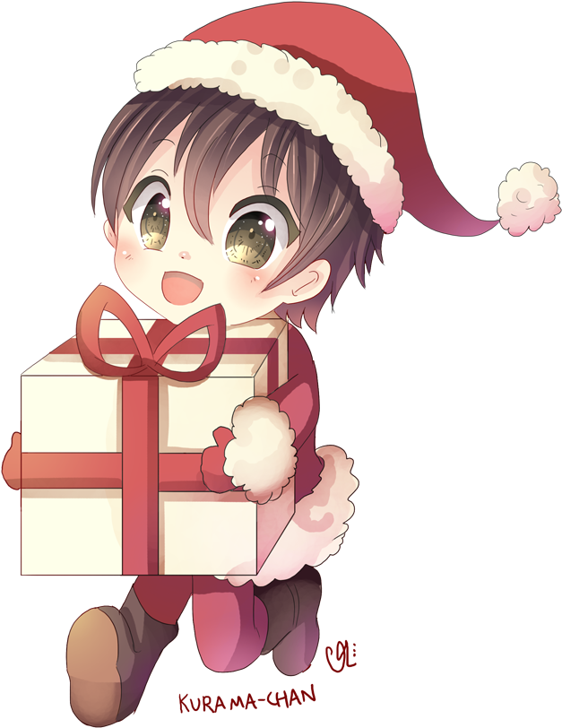 christmas anime boy