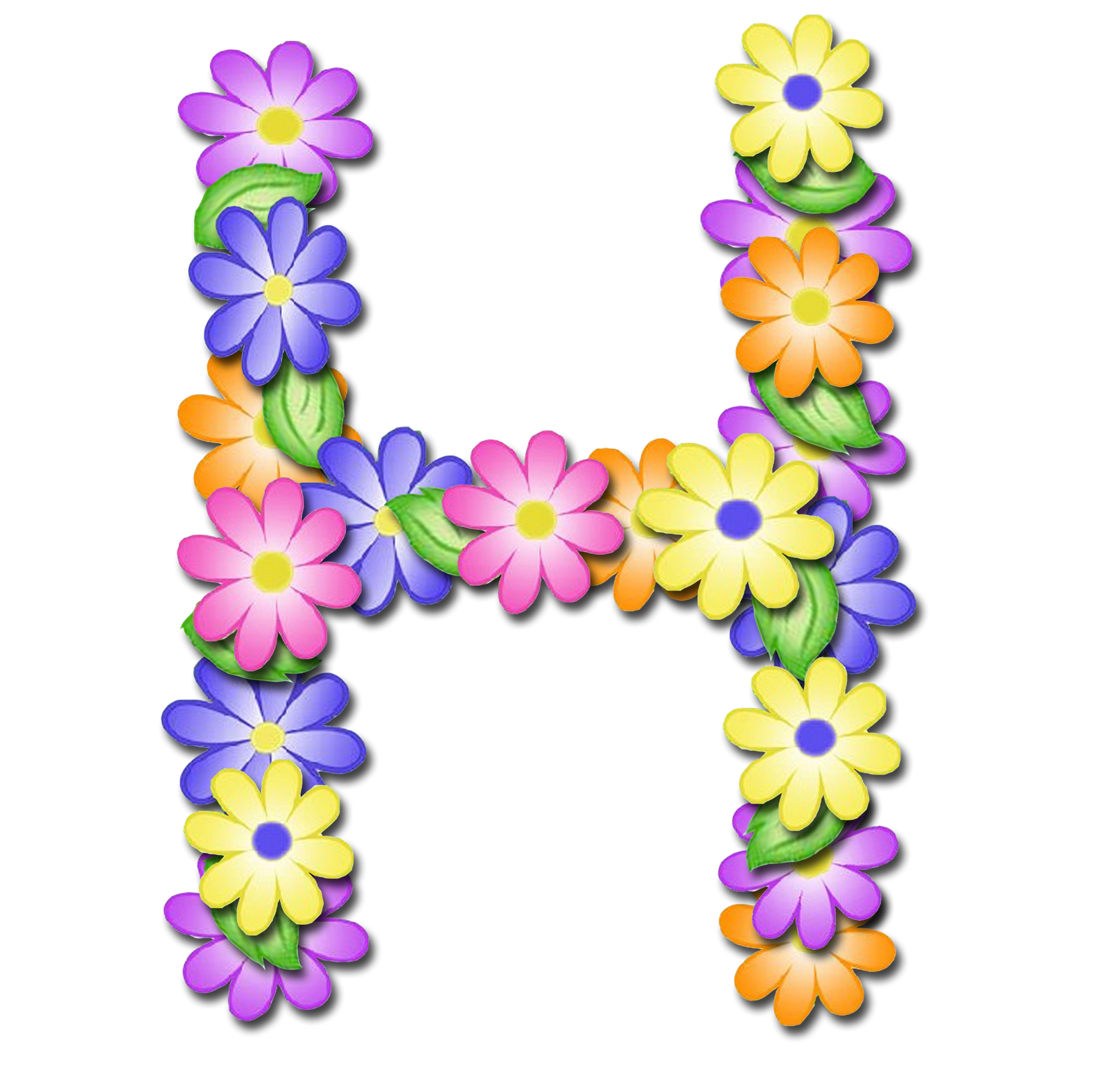 Alphabet Floral PNG Transparent Images Free Download, Vector Files