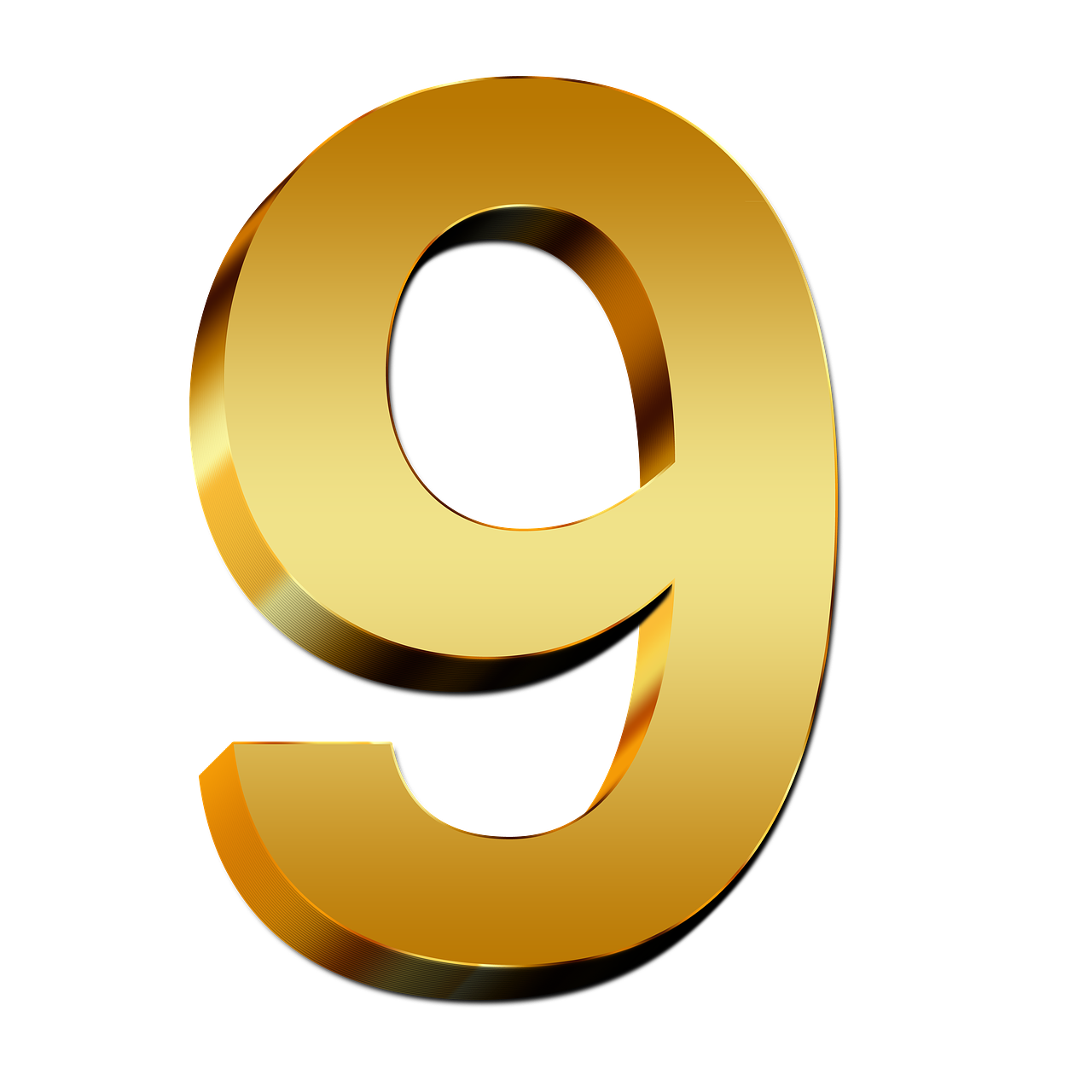 free number 9 clipart