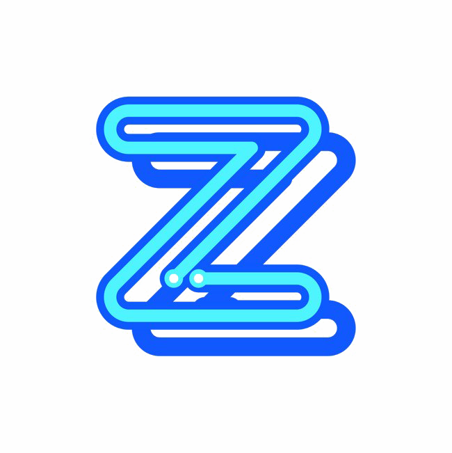 blue letter z