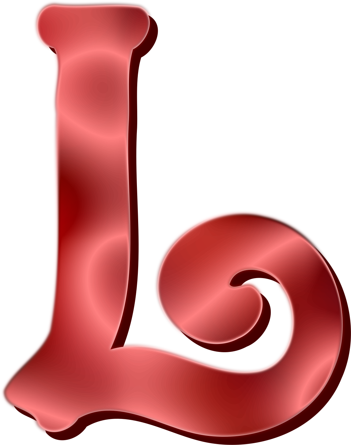 Letter L 3d PNG Transparent Images Free Download