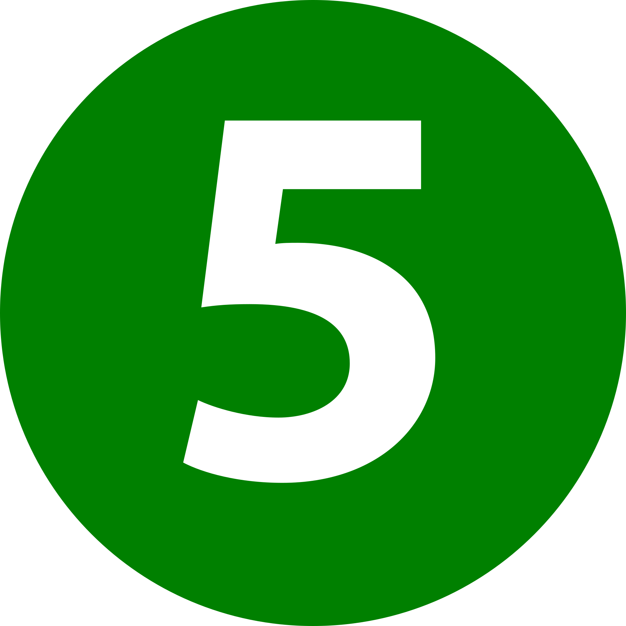 number 5 icon