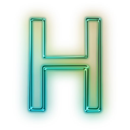 Green Letter H Clip Art - Green Letter H Image