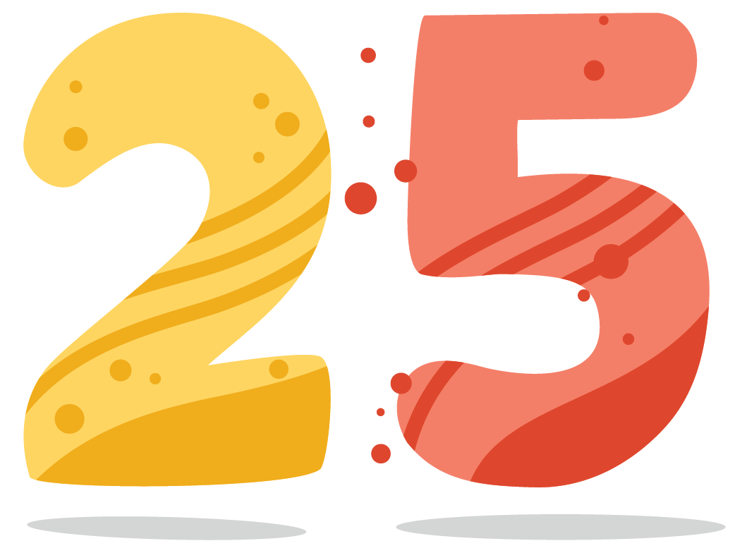 number 25 clipart