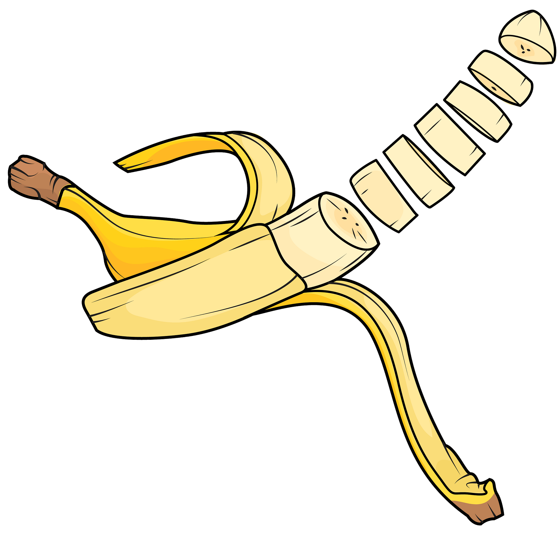 Banana vector transparent PNG - Similar PNG