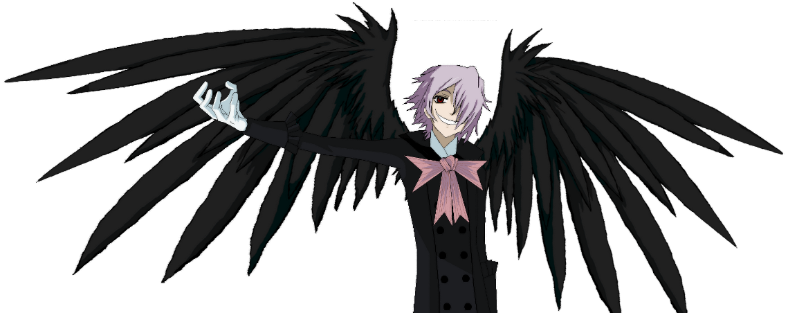 Free: Anime Render Download - Male Dark Angel, HD Png Download