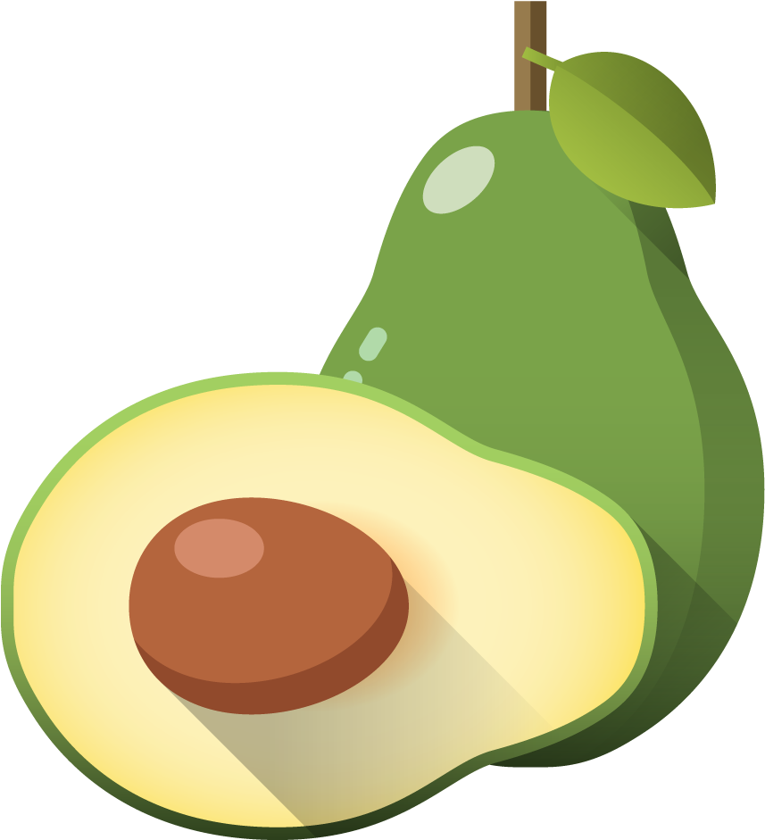 avocado clipart pngs