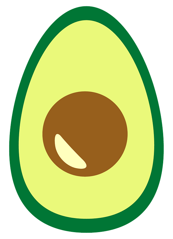 avocado clipart pngs